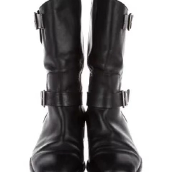 CHANEL 
Leather Mid-Calf Boots - Picture 3 of 5